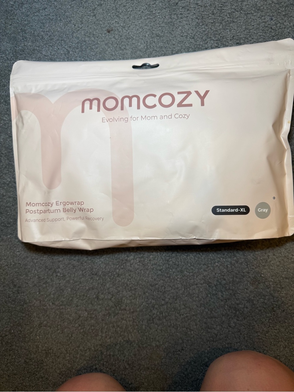 Momcozy Gray Postpartum Belly Wrap - Standard XL